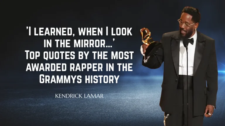 Quote of the Day by Kendrick Lamar