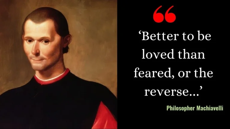 Quote of the Day from Philosopher Machiavelli