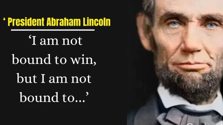 ‘Quote’ of the Day by President Abraham Lincoln